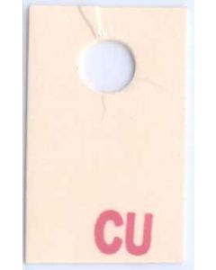 Power Disc Brake Booster Tag,Code CU,1969