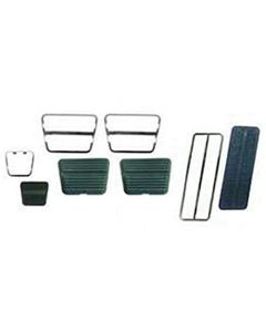 Camaro Pedal Pad & Trim Kit, For Cars With Drum Brakes & Manual Transmission, 1969-1972
