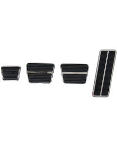 Camaro Pedal Pad & Trim Kit, For Cars With  Drum Brakes & Manual Transmission, 1967-1968