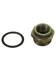 Camaro Carburetor Fuel Inlet Nut & Gasket, Holley, 1967-1969