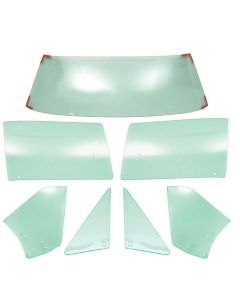 Camaro Glass Set, Complete, Tinted, Convertible, 1967