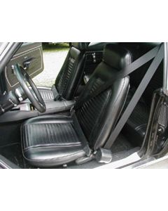 Camaro 3-Point Retractable Front Seat Belt Kit, With Plain Buckles, Coupe, Morris Classics Concepts, 1967-1969