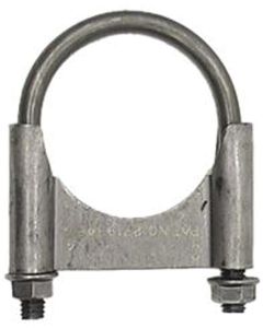 1967-69 Exhst Muffler Clamp,Guillotine Style, Steel, 2-1/4"