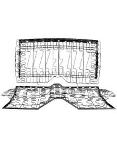 Rear Seat Frame,Convertible,67-69