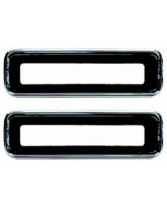 Taillight Housing Bezels,Left & Right,1967