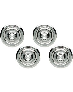 Camaro Rally Wheel Center Cap Set, For Cars Without Disc Brakes, 1967