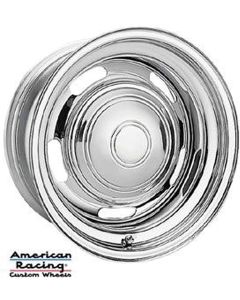 Camaro Rally Wheel, 14 x 6, Chrome, American Racing, 1967-1969