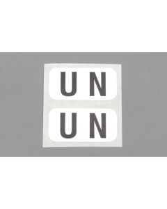 Camaro Shock Absorber Tube Bottom Decals, Code UN, Z28, Rear, 1969