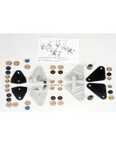 Door Glass Mounting Plate And Hardware Set,Complete, 68-69
