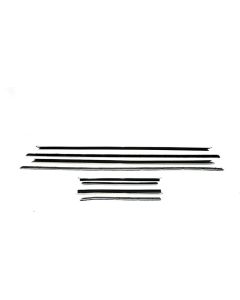 PUI Interiors, Window Felt Kit, With Flat Inner And Outer Stainless Steel Beads, For Cars With Standard Or Deluxe Interior And Rally Sport (RS) Or With Optional Exterior| F236-2 Camaro Convertible Only 1968