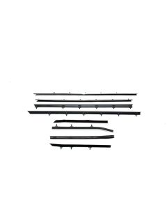 PUI Interiors, Window Felt Kit, With Flat Inner And Outer Stainless Steel Beads| F234-2 Camaro Convertible Only 1967