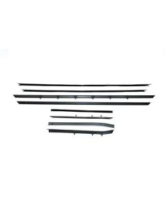 PUI Interiors, Window Felt Kit, With Flat Inner And Outer Stainless Steel Beads| Camaro Coupe Only 1968-1969