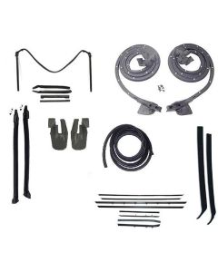 Camaro Convertible Top & Body Weatherstrip Kit, With Replacement Window Felt, For Cars With Standard Or Deluxe Interior, 1968-1969