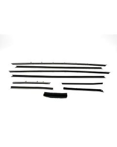 Camaro Convertible Window Felt Kit With Round Inner & OuterStainless Steel Beads For Cars With Standard Interior, 1968-1969