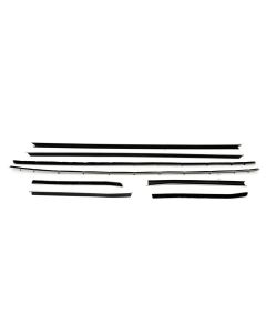 PUI Interiors, Window Felt Kit, With Round Inner And Outer Stainless Steel Beads, For Cars With Standard Interior And Rally Sport (RS) Or With Optional Exterior Trim| O236-2 Camaro Convertible Only 1968