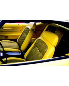 Legendary Auto Interiors, Seat Cover Set, Front Bucket And Rear Seat, Yellow Houndstooth| 180477 Camaro 1969