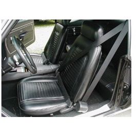 2 Belts harness Camaro 1967-1969 Standard 2pt Red Lap Bucket Seatbelt Kit