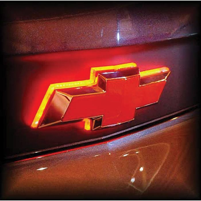 Illuminated bowtie shop chevy