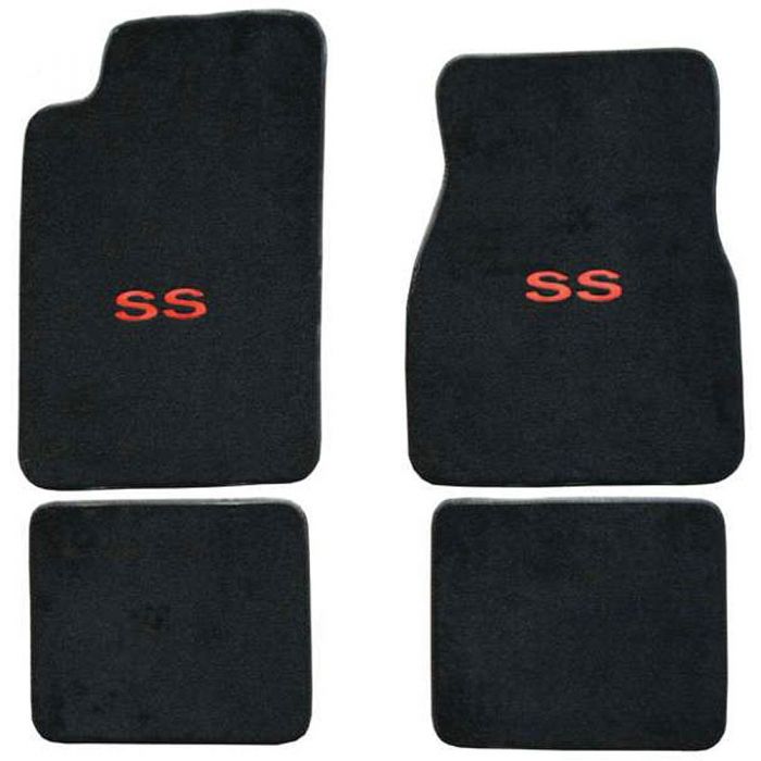 NEW Carpet Floor Mats 1982-2002 Camaro SS Embroidered Logo in Red on All 4