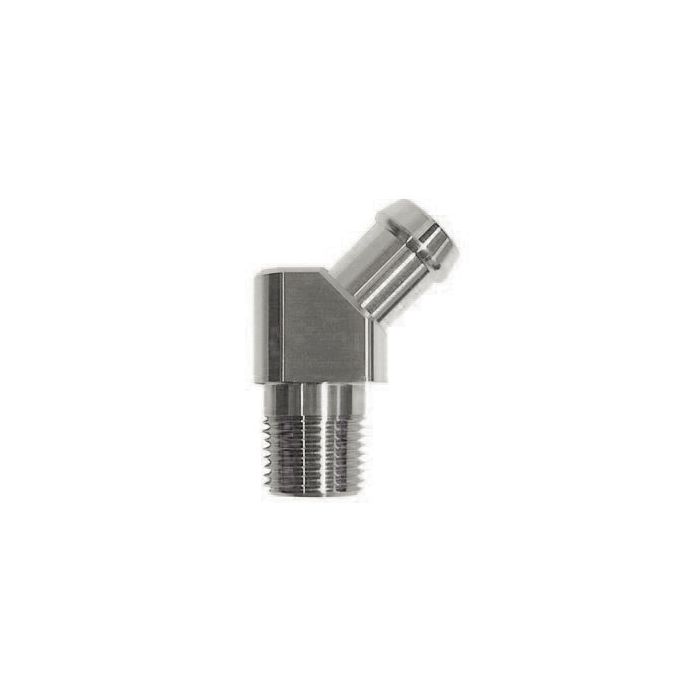 5/8 90 Degree Elbow Stainless Steel 1-3/4 Tall 1967-1969 33-186704-1 Eckler's Camaro Heater Hose Fitting 